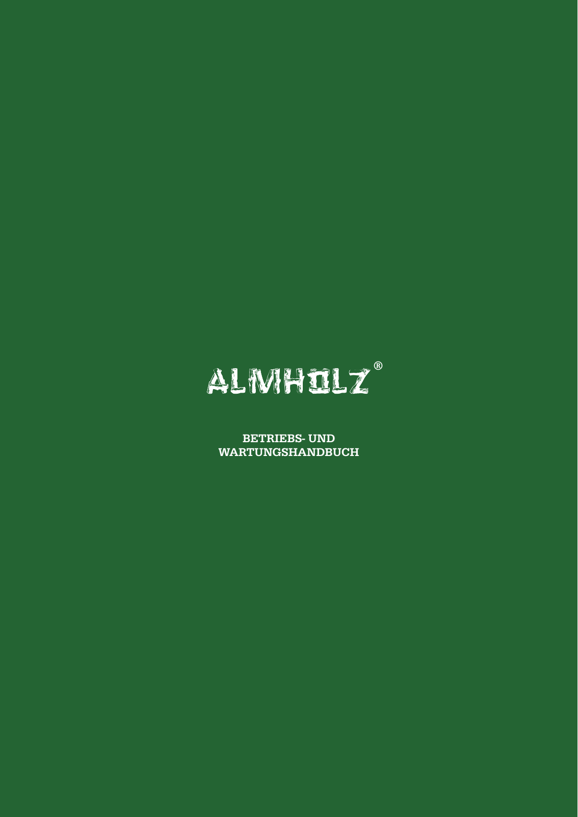 Vorschau Almholz Wartungshandbuch deutsch Seite 1