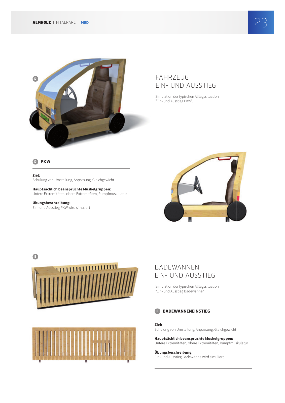Vorschau Almholz FitalPARC Katalog 2017 Seite 23